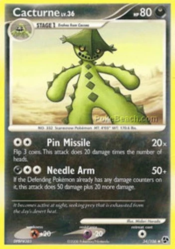 Cacturne - 34/106 - Uncommon - Great Encounters #34 Pokemon TCG - Image 1 of 1