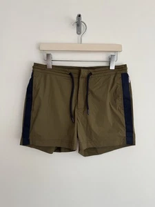 Pantalones Cortos de Natación Orlebar Marrón “Setter” Cordón Verde Azul Marino W32/Medianos - Imagen 1 de 14