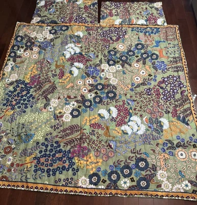 Anthropologie Averill Cotton Double Sided Queen Quilt W 2 Pillow Cases 86x90 - Image 1 of 4