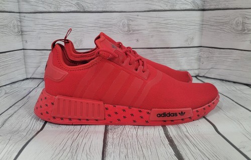 Scarpe da ginnastica Adidas rosse da uomo R1 ID9769 stringate lifestyle taglia US 11 5