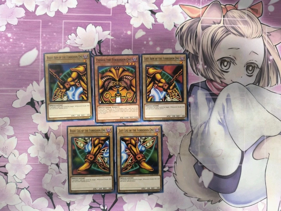 YUGIOH TCG! COMPLETE 5 Card Exodia the Forbidden One Set LDK2 Common NM - Image 1 of 1