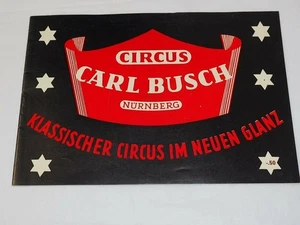 1959 CIRCUS CARL BUSCH Nurenberg German Circus Program Excellent Condition - Picture 1 of 7