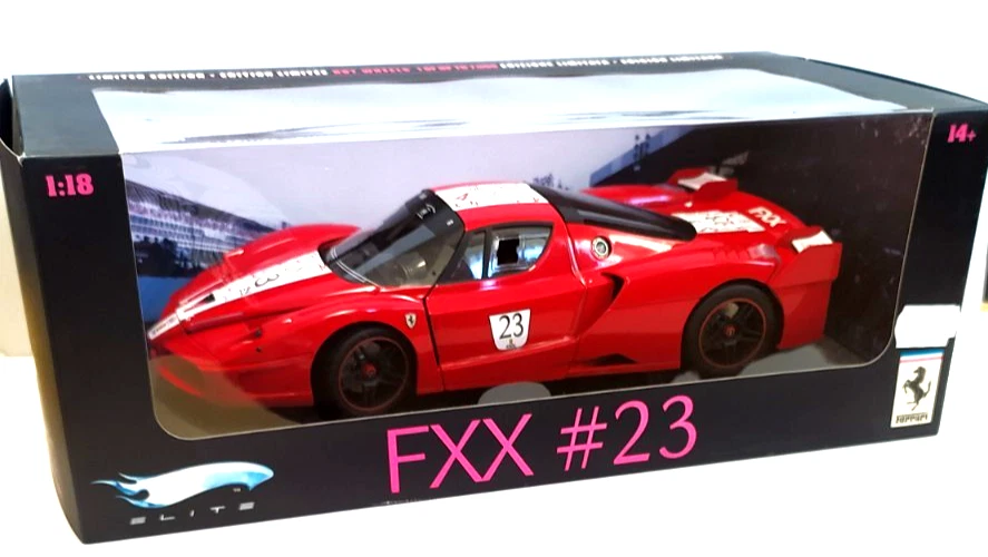 HOT WHEELS ELITE  1:18 AUTO FERRARI FXX #23 EDIZIONE LIMITATA  ART  L7116-510 - Immagine 1 di 3