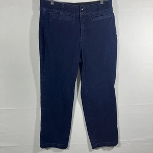 Christopher and Banks Signature schlankmachende Damenjeans Größe 12P blau dunkle Waschung - Bild 1 von 7