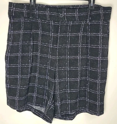 Pantalones Cortos Torrid Para Mujer Talla 14 Negro Blanco Cuadros Elásticos Poliéster Spandex Foto 1 de 4