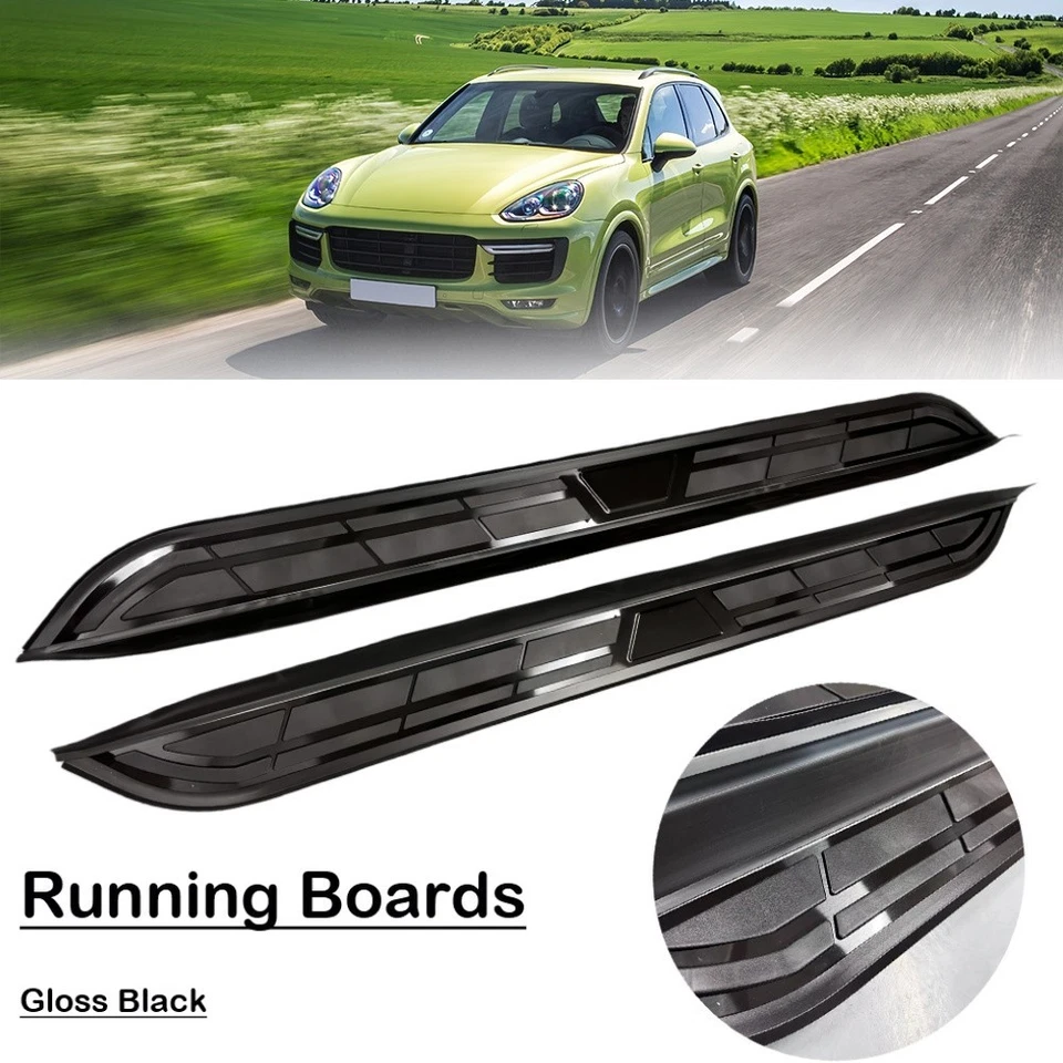 Se adapta a estriberas Porsche Cayenne 92A 2011-2018 actualización peldaños laterales Foto 1 de 4