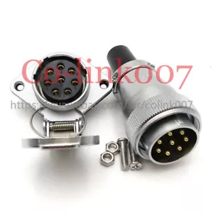 WEIPU WS28 8pin Connector, 25A Flange 500V High-voltage Aviation Connector Plug - Picture 1 of 8