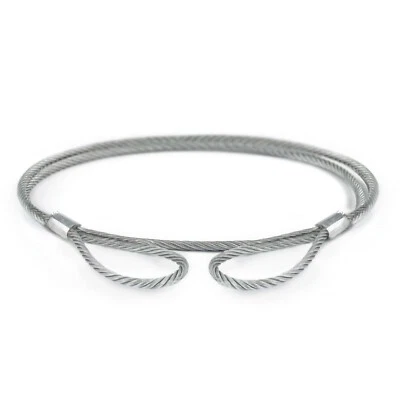 FASTMASTER GMBH ANSCHLAGSEIL verzinkt 2 x Öse Schlaufe Forstseil ab 0,5m Drahtseil Stahlseil