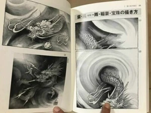 Zeichnen Drachen Tattoo Irezumi Referenz Flash Buch Horimono Kunst Design MZ - Bild 1 von 2