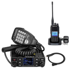 Retevis RT95 Mini Mobilgerät Ham Radio Auto-Transceiver 5/15/25W 200Kanäle - Zdjęcie 1 z 10