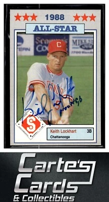 Keith Lockhart 1988 Jennings Southern League #5 TTM/IP Signed Autographed - Image 1 of 2