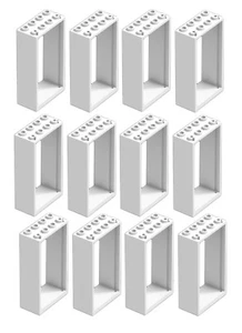 ☀️NEW LEGO White Door Frame 2x4x6 Lot of 12 Parts Pieces #60599 House Part Piece - Picture 1 of 2