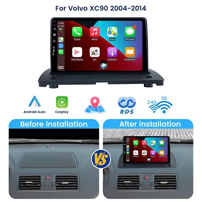 6G+128G Android 14 Autoradio 2 DIN Carplay GPS Navi DAB Per Volvo XC90 2004-2014 - Immagine 1 di 4