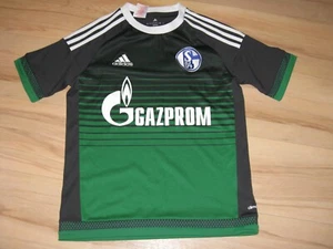 Adidas Trikot FC Schalke 04 schwarz/ grün Größe 164 kleine Fehler - Bild 1 von 4