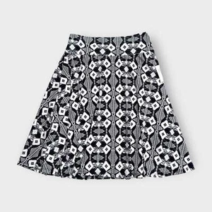 LuLaRoe Kids Azure A-Line Skirt 12 Black/White Southwestern NWT - Picture 1 of 10