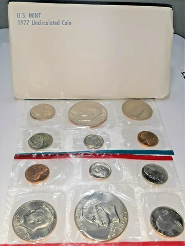 1977 United States Mint Uncirculated Coin Set Cover