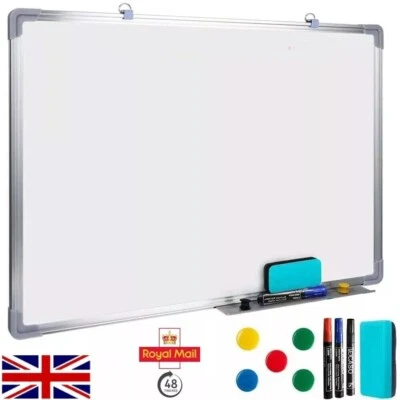 MAGNETIC WHITEBOARD SMALL LARGE WHITE BOARD DRY WIPE NOTICE OFFICE SCHOOL HOME