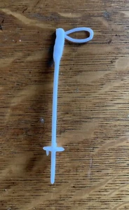 GI JOE VINTAGE WHITE SNOW SKI POLE Replacement Piece - Picture 1 of 4