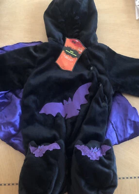 Disfraz de murciélago infantil SUPER SUAVE antideslizante acolchado pies cierre botón XS 6-9 meses Foto 1 de 4