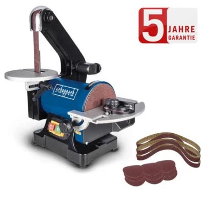 Scheppach Band- und Tellerschleifer BTS700 inkl. Schleifbänder/Schleifpapier-Set - Bild 1 von 4