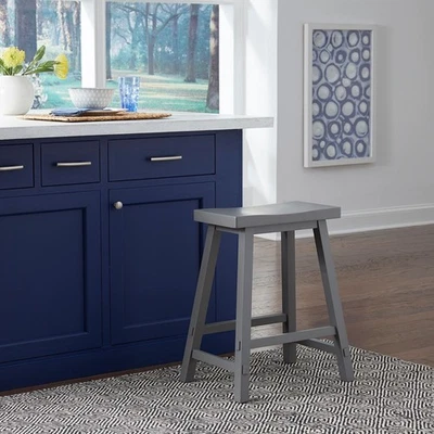 Taburete de mostrador Liberty Furniture Creations 24 pulgadas Sawhorse - gris Foto 1 de 4