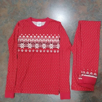 Hanna Andersson Christmas Long John Pajama Set Size 12 150cm - Image 1 of 3