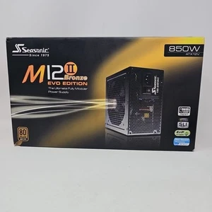 Seasonic M12ii Bronze Evo Edition 850W Fully Modular Power Supply ATX 12V - Afbeelding 1 van 24