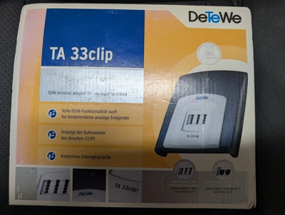 DeTeWe TA 33clip ISDN-Adapter auf 2 mal Analog Gebraucht - Bild 1 von 2