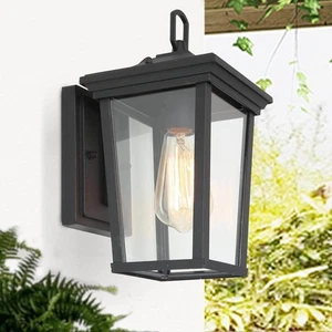 classy leaves Black Outdoor Wall Lights Exterior Light Fixture, Modern Outdoo... - Picture 1 of 7