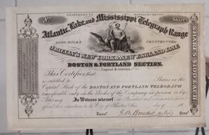 USA MA Atlantic Lake Mississippi Telegraph Range, Boston Portland Section share - Bild 1 von 2