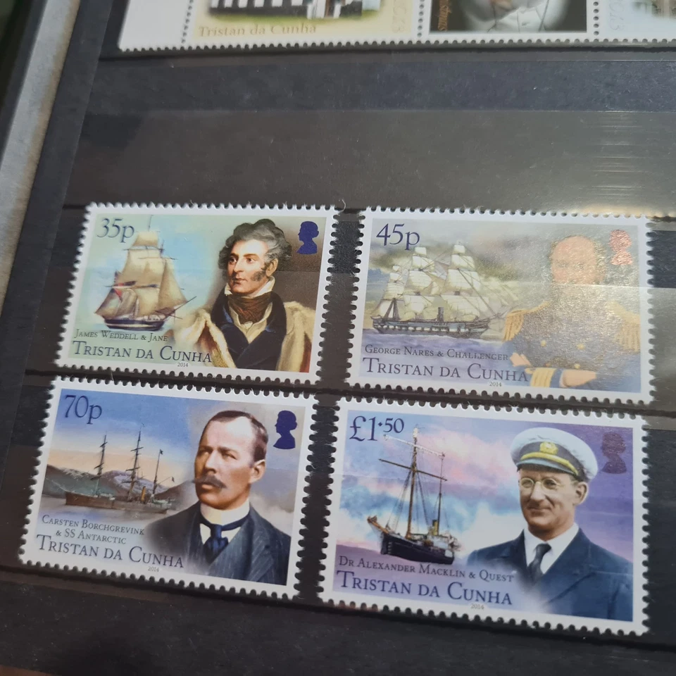 TRISTAN DA CUNHA 2014 SG 1092-1095 КОРАБЛИ И ИССЛЕДОВАТЕЛИ MNH - Изображение 1 из 1