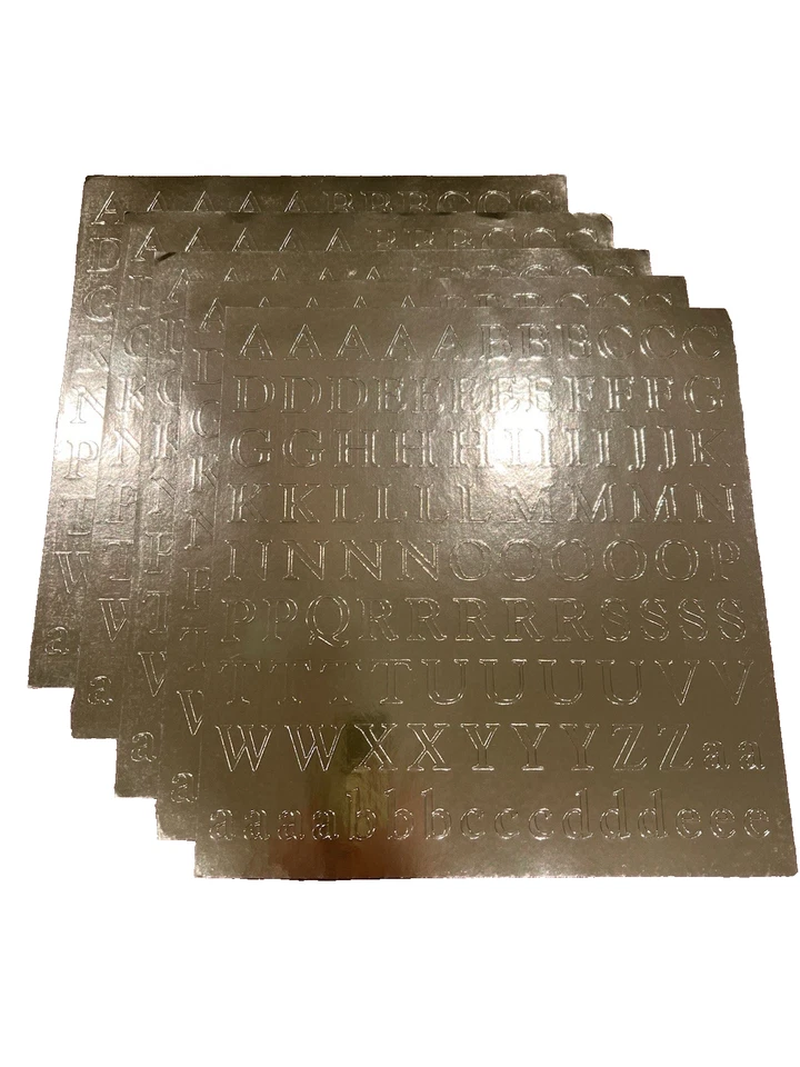 Creative Memories Lote de 5 LETRAS DEL ALFABETO, GRANDES ABC/123 SCRAPBOOKING dorado Foto 1 de 1