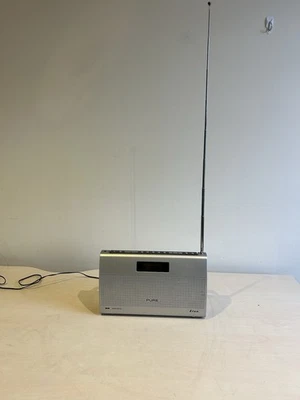 Pure Elan EL-10 Portable Digital Radio DAB FM 12E63 Silver Tested with Power - Image 1 of 4