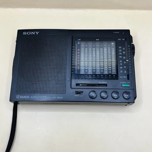 SONY ICF-7601 MULTI BAND FM SW MW ANALOG PORTABLE RECEIVER Funzionante - Afbeelding 1 van 5