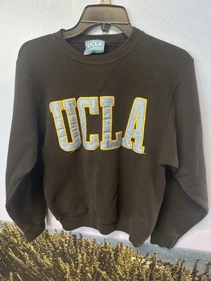Suéter Para Mujer Vintage UCLA Dorado Estándar Bordado Negro Talla Pequeña EE. UU. Foto 1 de 4