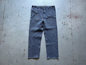 60s Vintage French Workwear Faded German Corduroy Suspender Work Pants Trousers - Picture 1 of 13