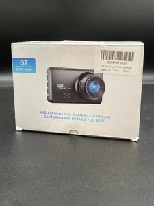 S7 2.5K Dash Cam Front and Rear,64G SD Card,1600P+1080P FHD Dual Dash Camera - Picture 1 of 2