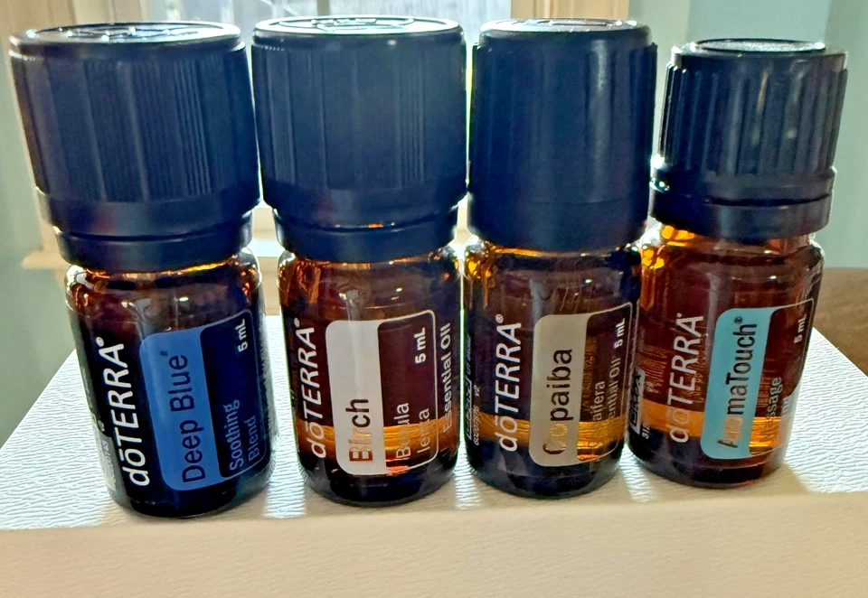 批量 (4) 多特拉精油深蓝色桦木 Copaiba AromaTouch 全新/密封! — 第 1/1 张图片