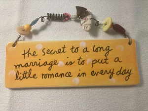 Sandra Magsamen für Silvestri HOCHZEIT Keramik mit Charms Hängeschild - Bild 1 von 6