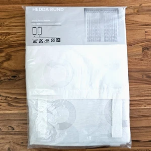 Ikea Hedda Rund Pair of 2 Sheer White Curtain Panels, 57” x 98”, NEW - Picture 1 of 2