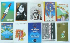 10 russische verschiedene Taschenkalender Poster Propaganda - Bild 1 von 2