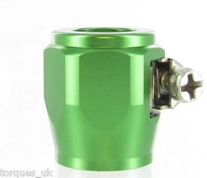 AN -6 (AN6)12.5mm Green TEFLON Fuel Hose Clamp Finisher - Picture 1 of 1