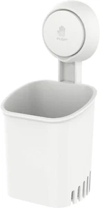 LEVERLOC Powerful Suction Cup Toothbrush Holder, Drill-Free Wall Shower Holder f - Picture 1 of 12