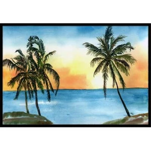Carolines Treasures 8551MAT 18 x 27 in. Palm Tree Scene Indoor Or Outdoor Mat - Picture 1 of 1
