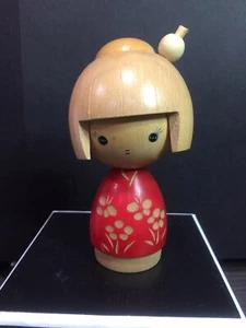 Kokeshi Traditional Wood Doll Japan Signed 4.5” - Picture 1 of 8