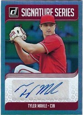 Tyler Mahle 2018 Donruss Signature Series Autograph Cincinnati Reds