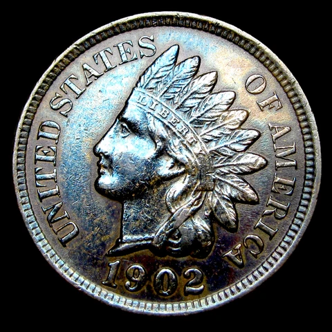 1902 Indian Cent Penny ---- Stunning Details Coin ---- #WN375 Cover