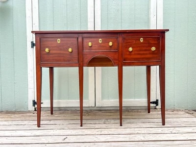 Vintage 1990 Henkel Harris Solid Wild Black Cherry Federal Style Sideboard - Image 1 of 4