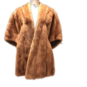 Vintage Ladies Fur Caplet Shrug Stole - Picture 1 of 9