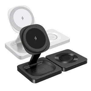 3in1 Foldable Wireless Charger Magnetic Charging Stand For Apple Watch iPhone 16 - Picture 1 of 13